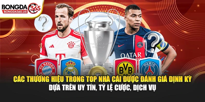 Các thương hiệu luôn được đánh giá định kỳ tại Kèo Bóng Đá