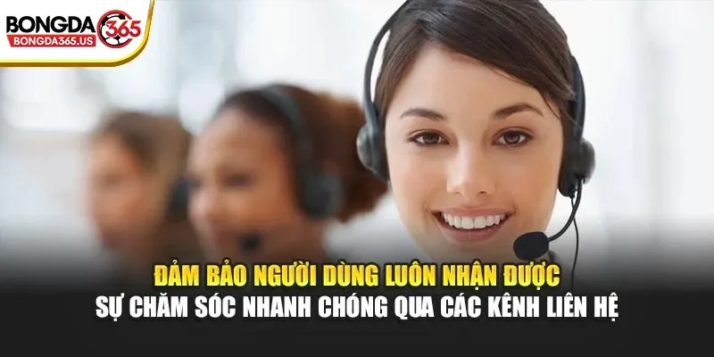 Đảm bảo người dùng luôn nhận được sự chăm sóc nhanh chóng qua các kênh liên hệ