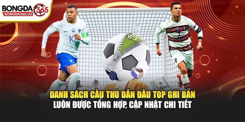 Danh sách cầu thủ dẫn đầu top ghi bàn luôn được tổng hợp, cập nhật chi tiết